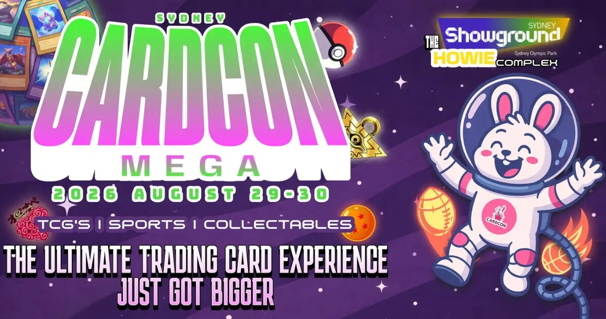 CardCon MEGA – 29 August 2026 | Sydney Olympic Park Card Show