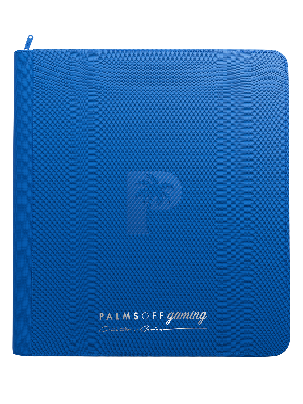 Palms Off Gaming Collector's Series 12-Pocket Zip Binder — Blue