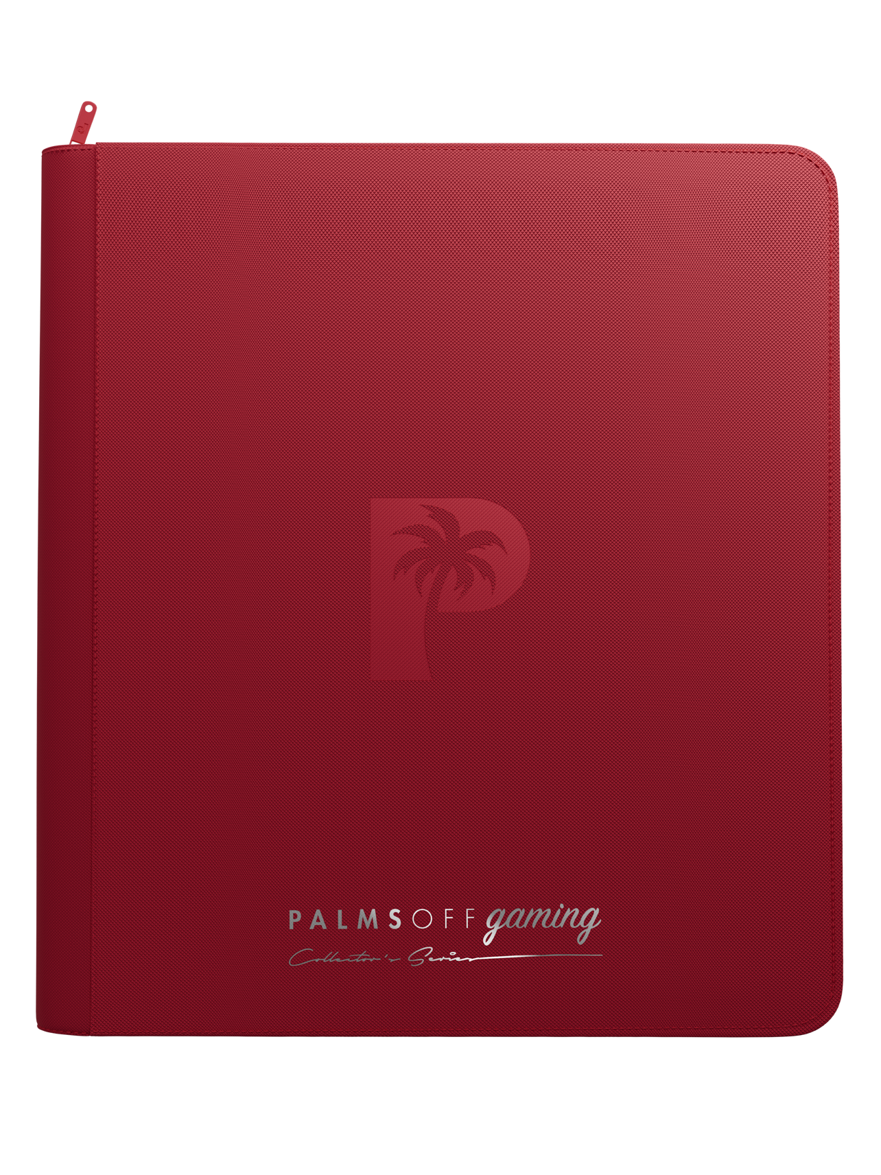 Palms Off Gaming Collector's Series 12-Pocket Zip Binder — Red