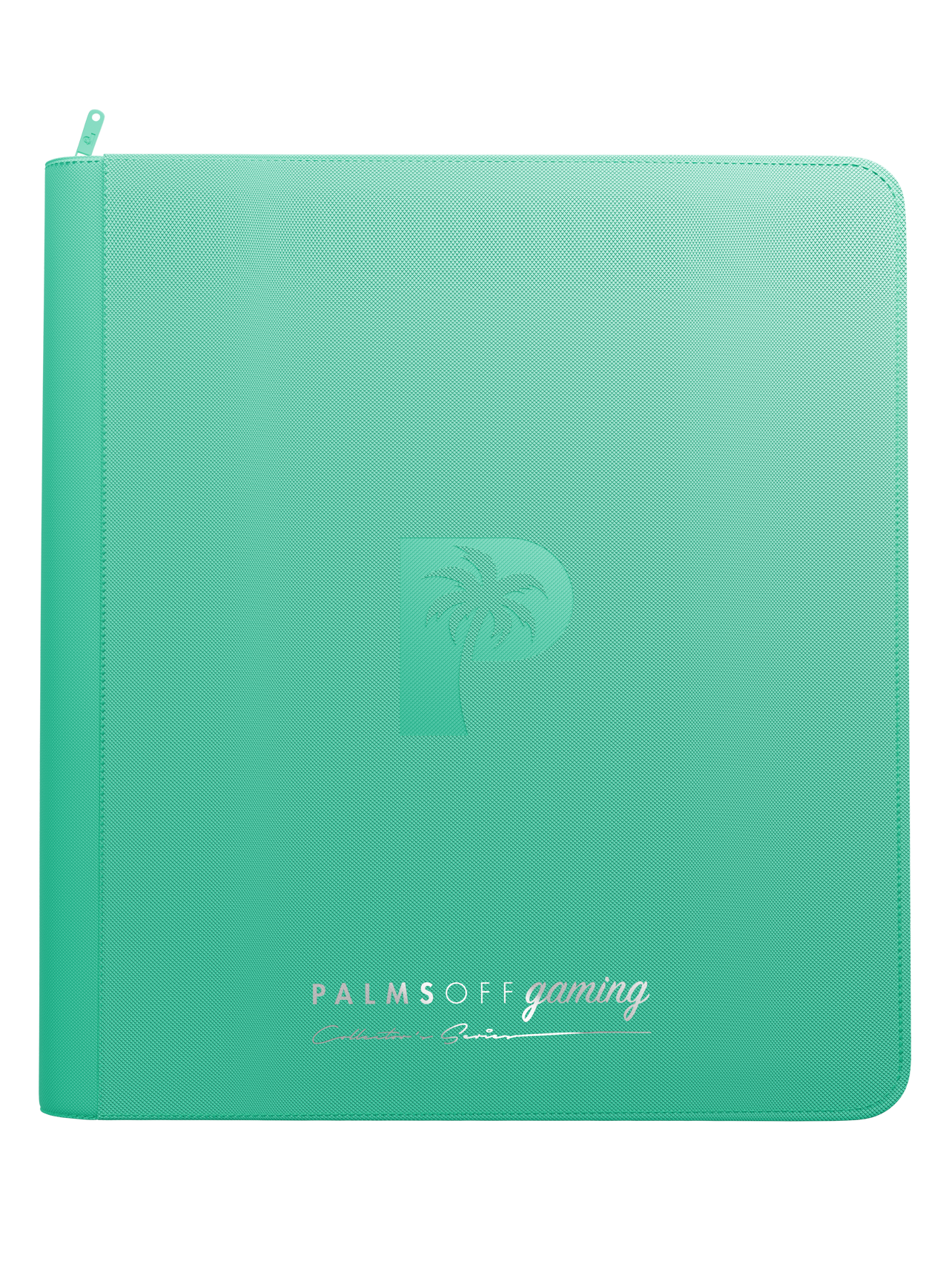 Palms Off Gaming Collector's Series 12-Pocket Zip Binder — Turquoise