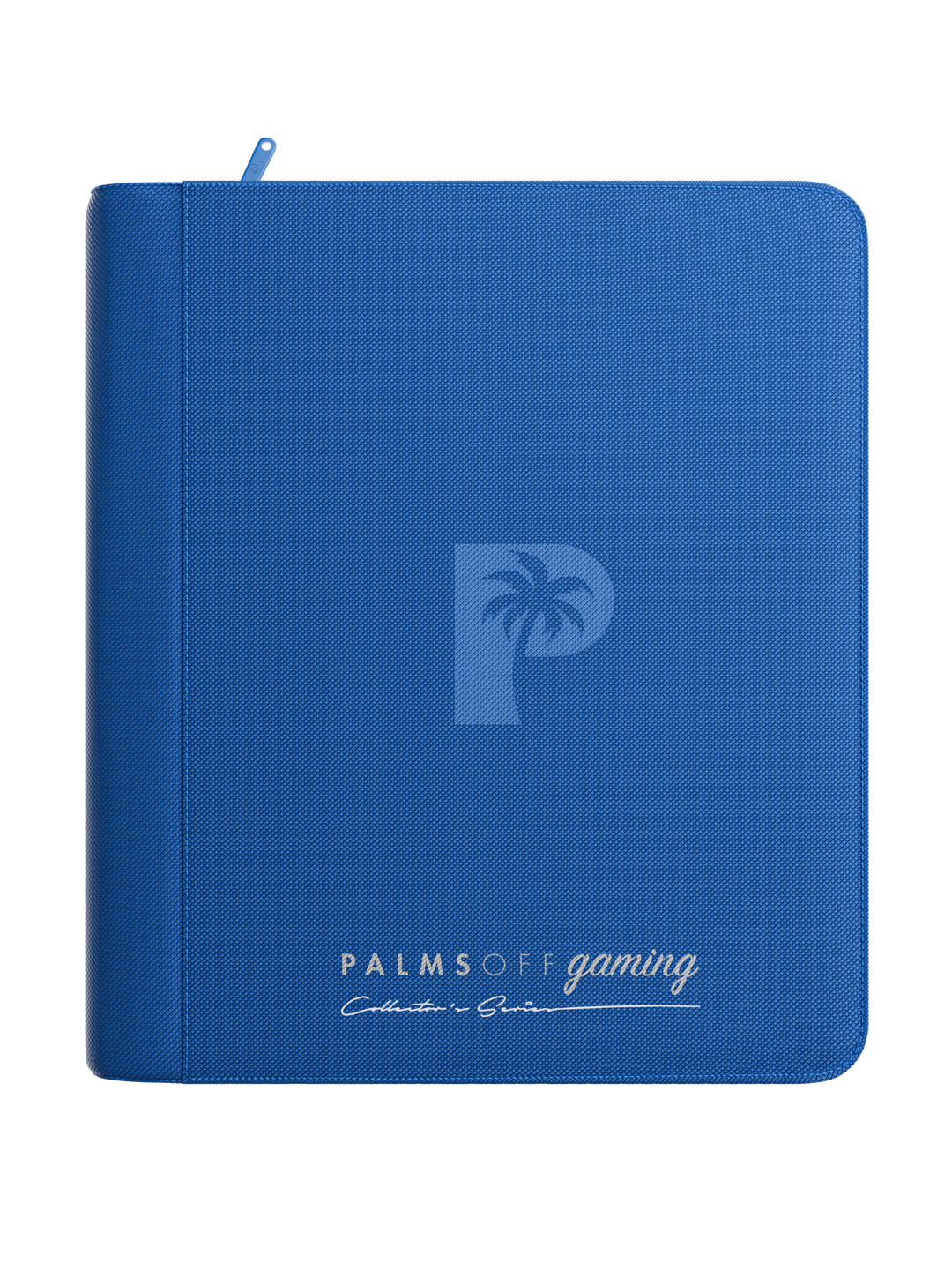 Palms Off Gaming Collector's Series 4-Pocket Top Loader Zip Binder — Blue