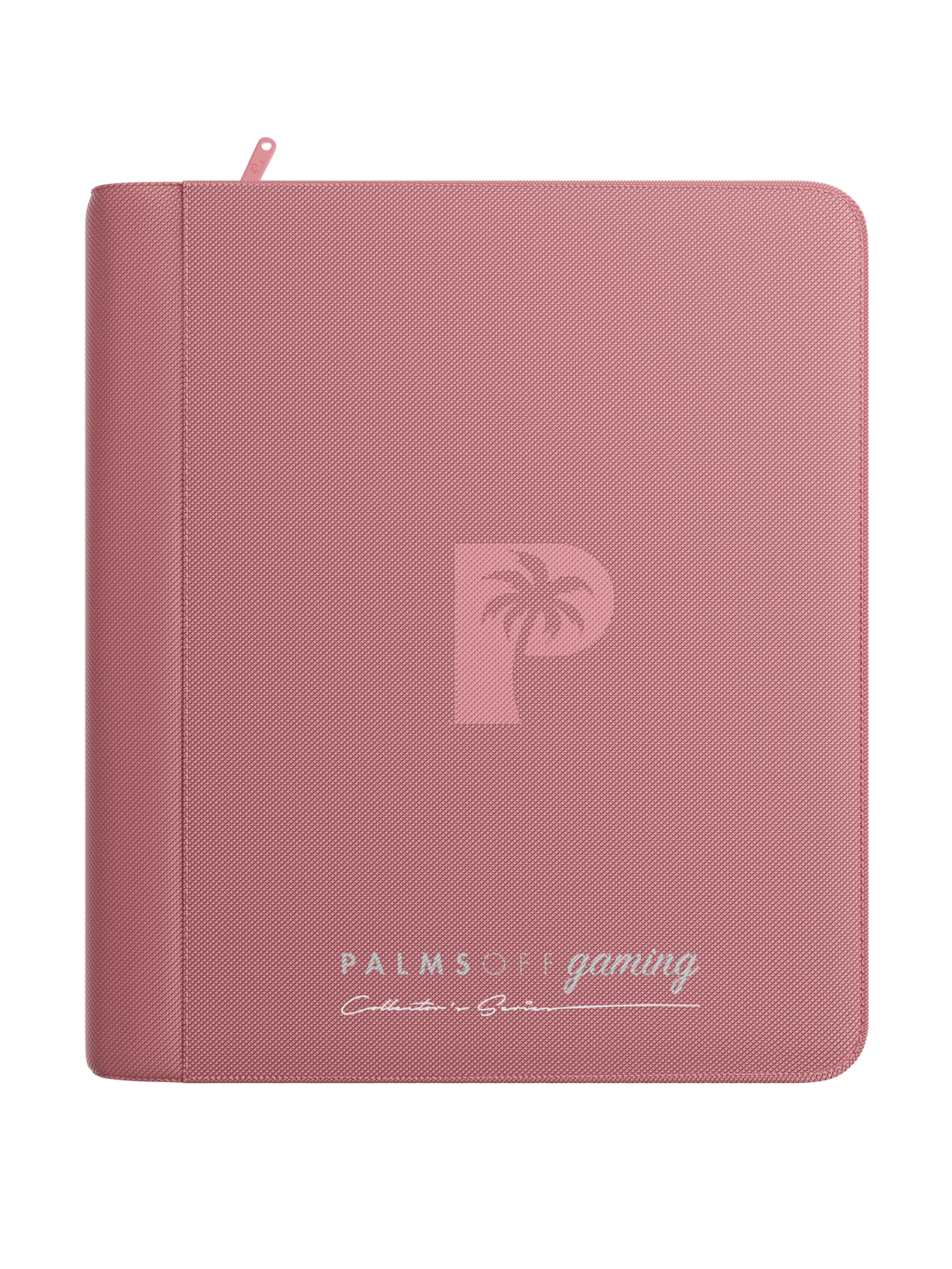 Palms Off Gaming Collector's Series 4-Pocket Top Loader Zip Binder — Pink