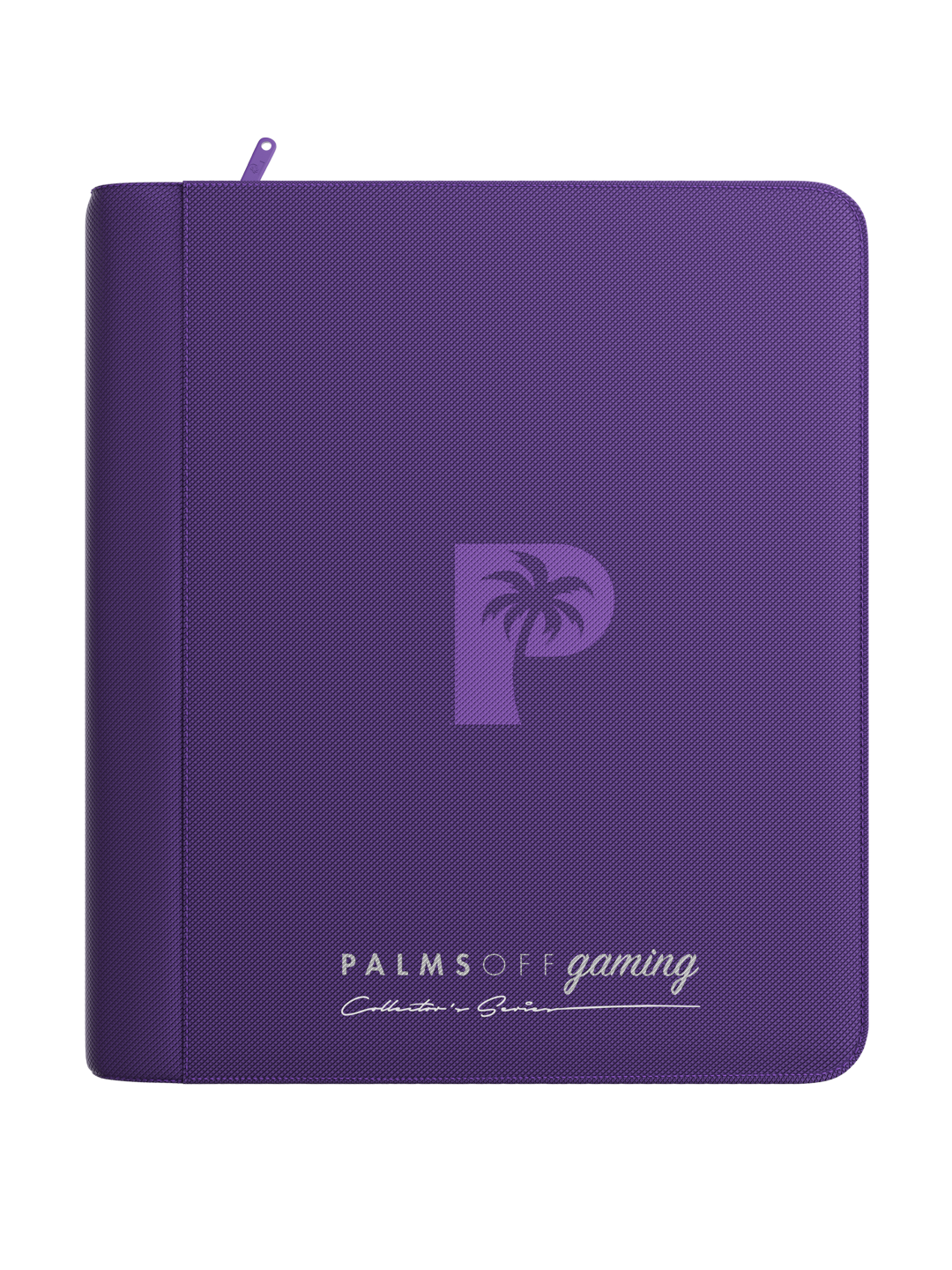 Palms Off Gaming Collector's Series 4-Pocket Top Loader Zip Binder — Purple