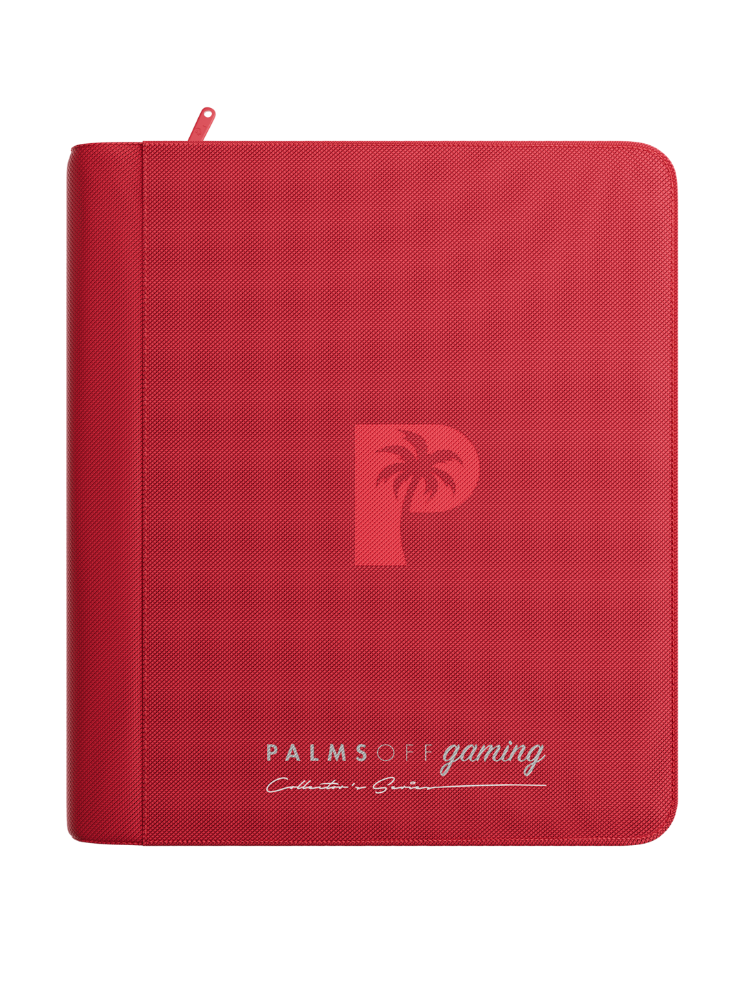 Palms Off Gaming Collector's Series 4-Pocket Top Loader Zip Binder — Red