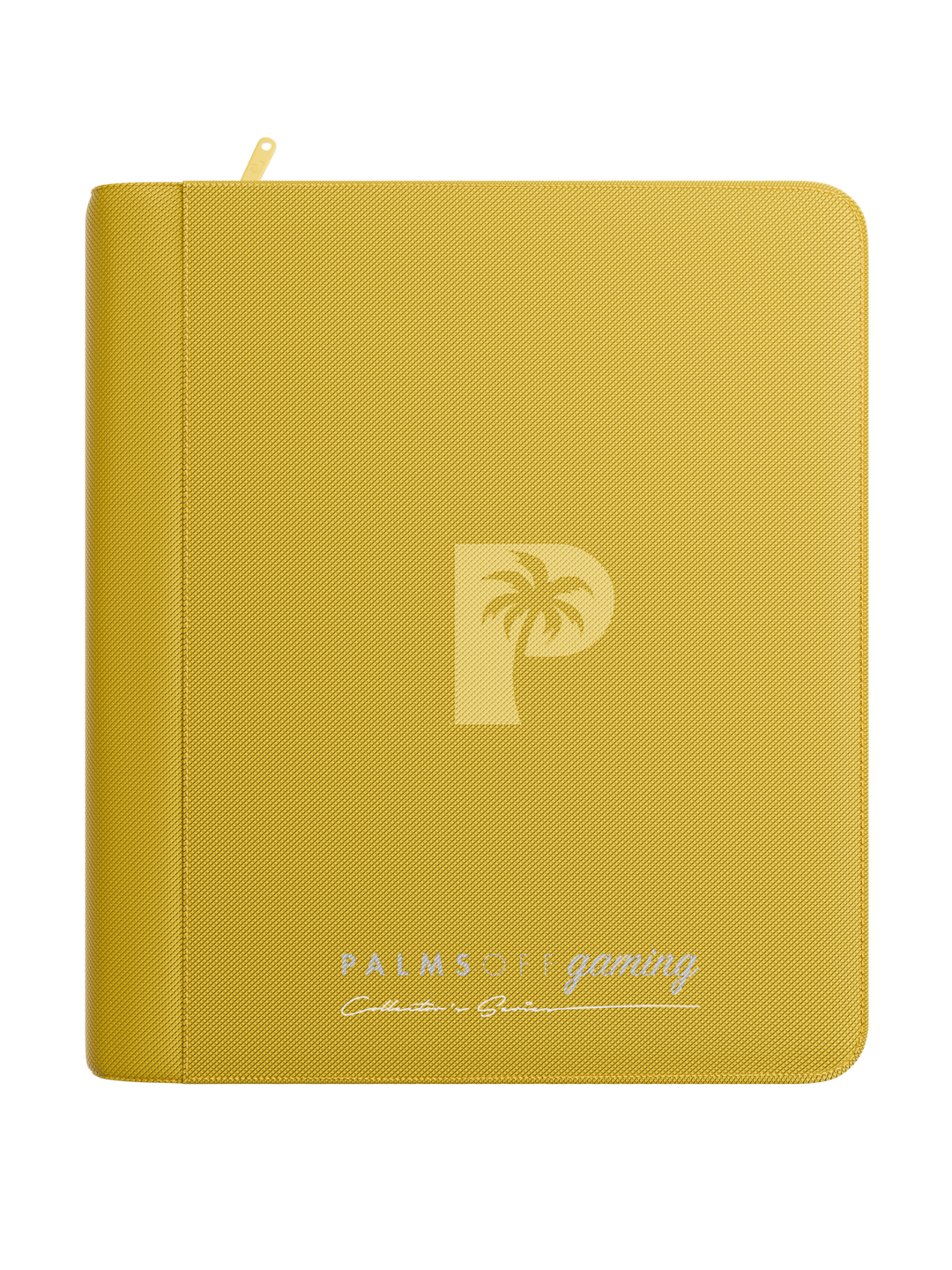 Palms Off Gaming Collector's Series 4-Pocket Top Loader Zip Binder — Yellow