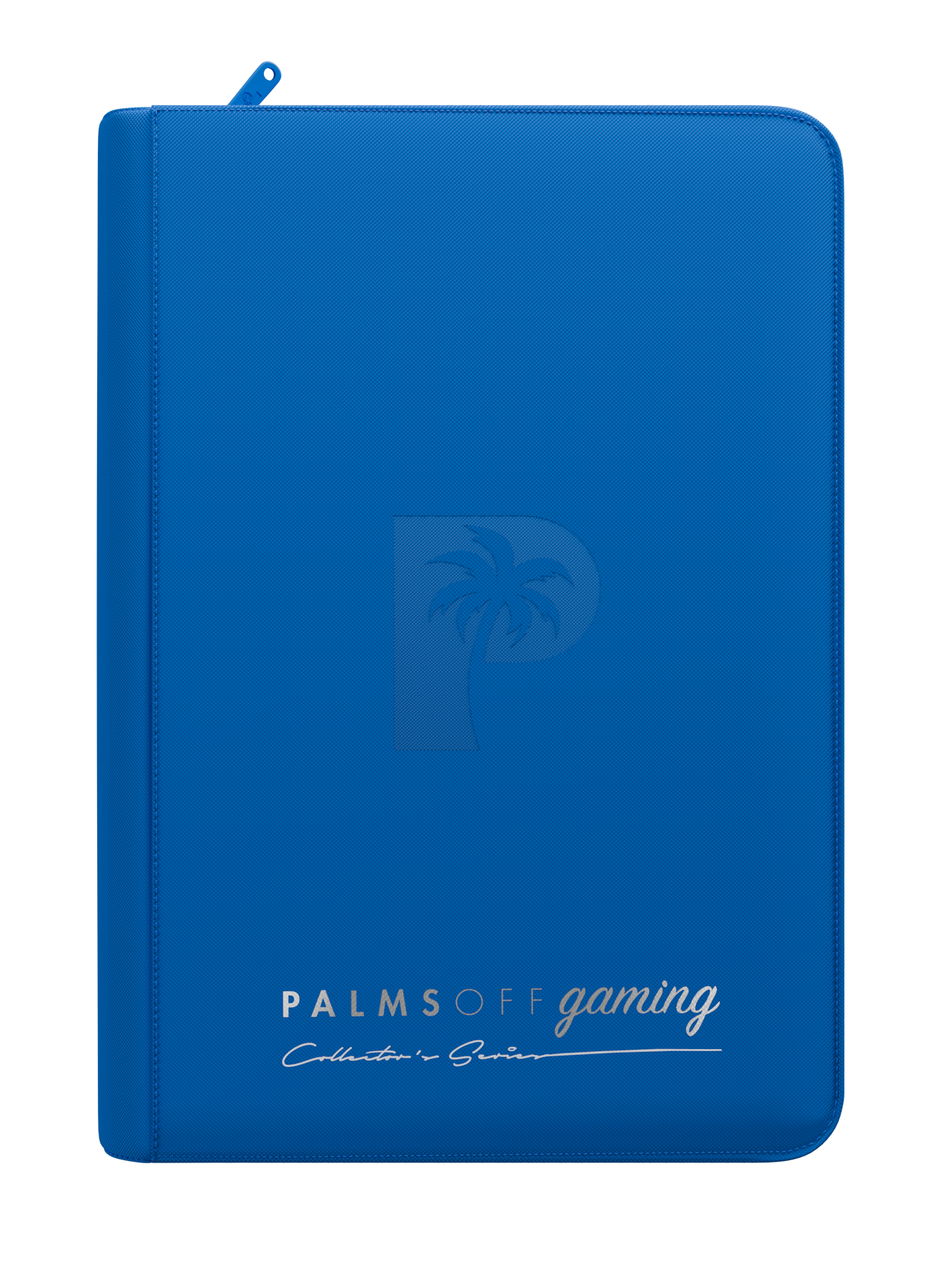 Palms Off Gaming Collector's Series 4-Pocket Zip Binder — Blue