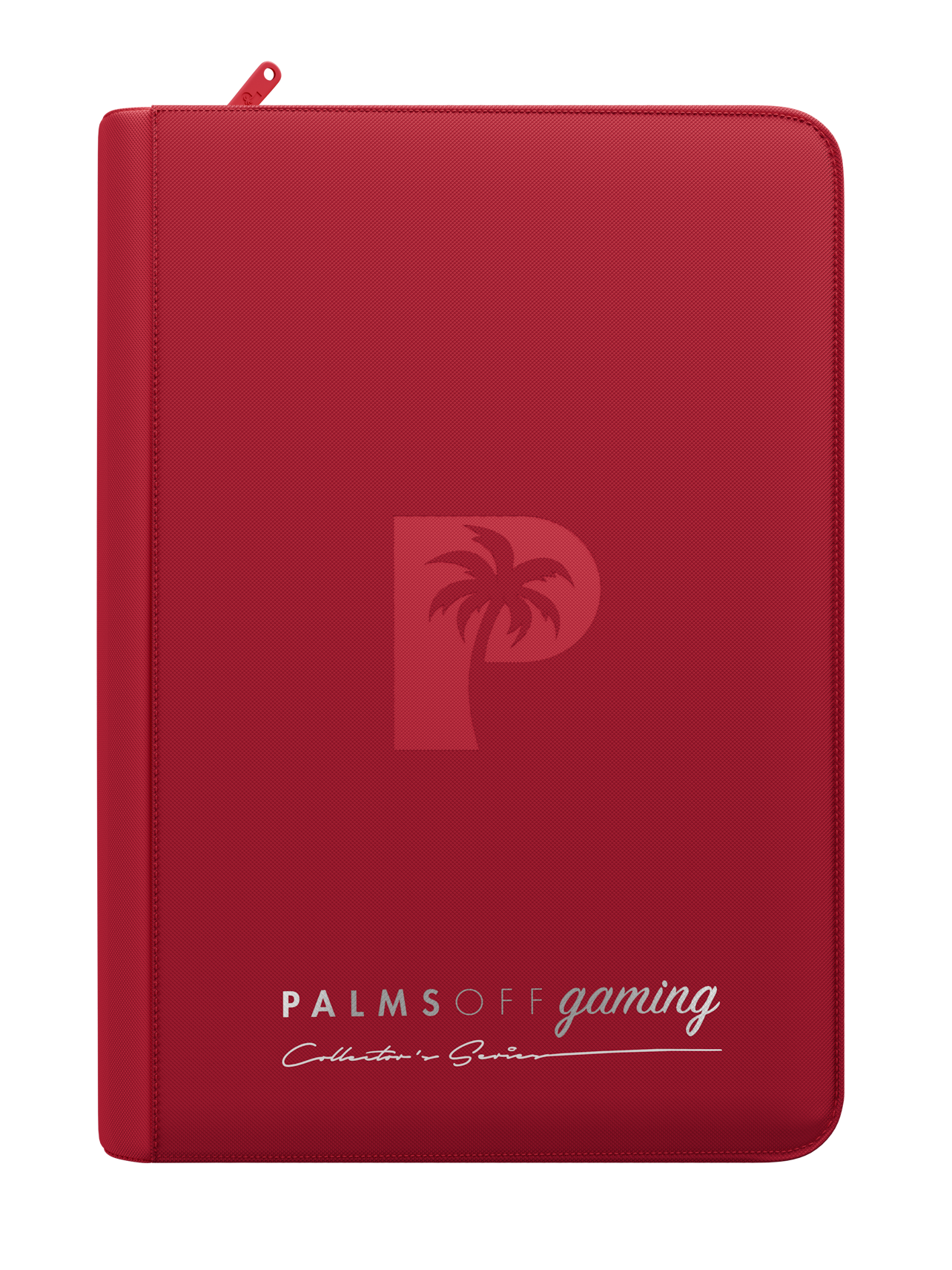 Palms Off Gaming Collector's Series 4-Pocket Zip Binder — Red