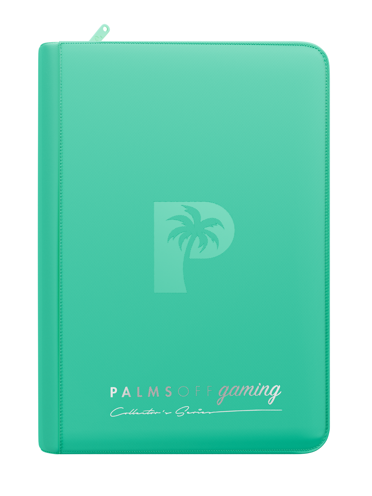 Palms Off Gaming Collector's Series 4-Pocket Zip Binder — Turquoise