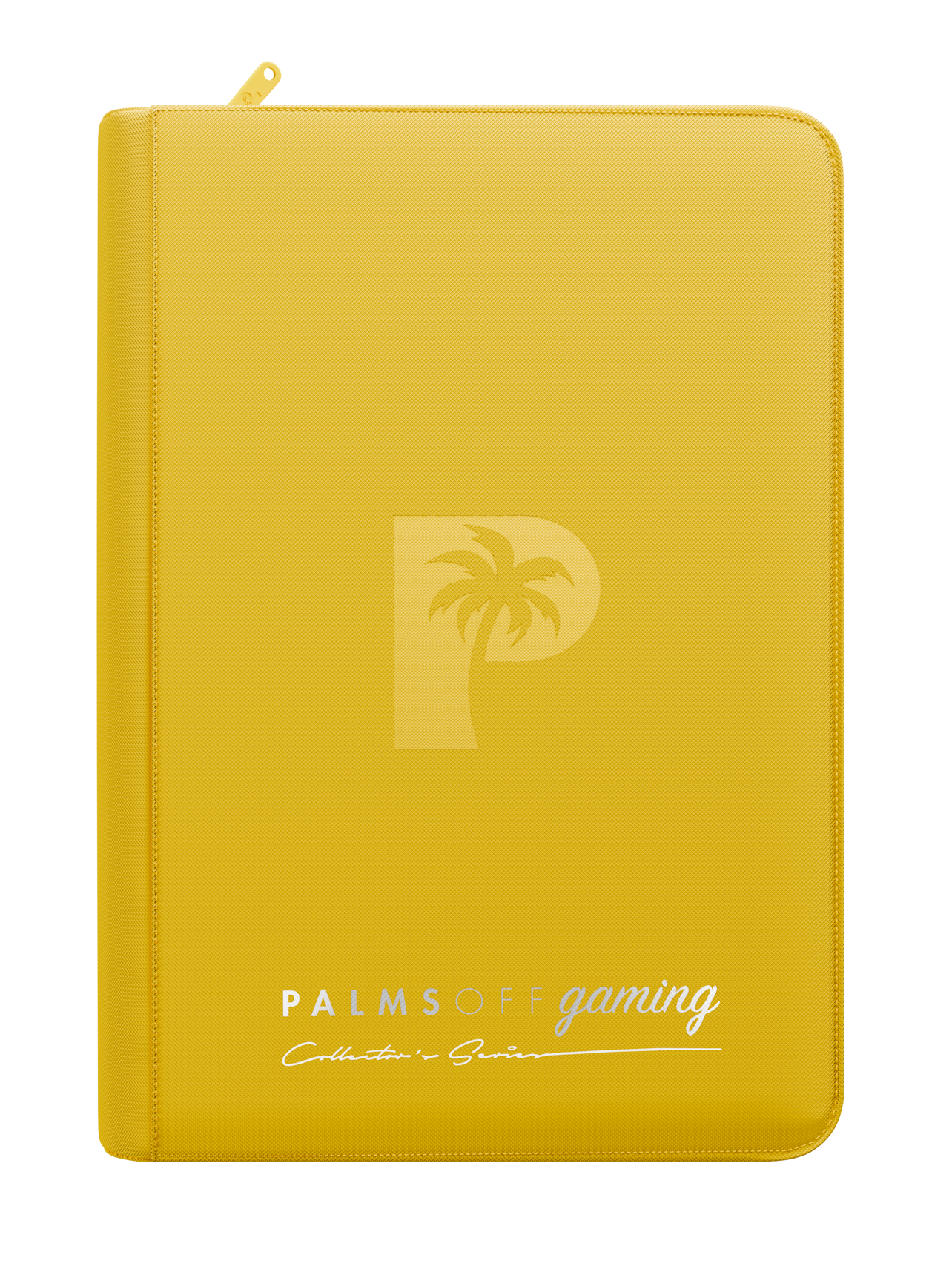 Palms Off Gaming Collector's Series 4-Pocket Zip Binder — Yellow