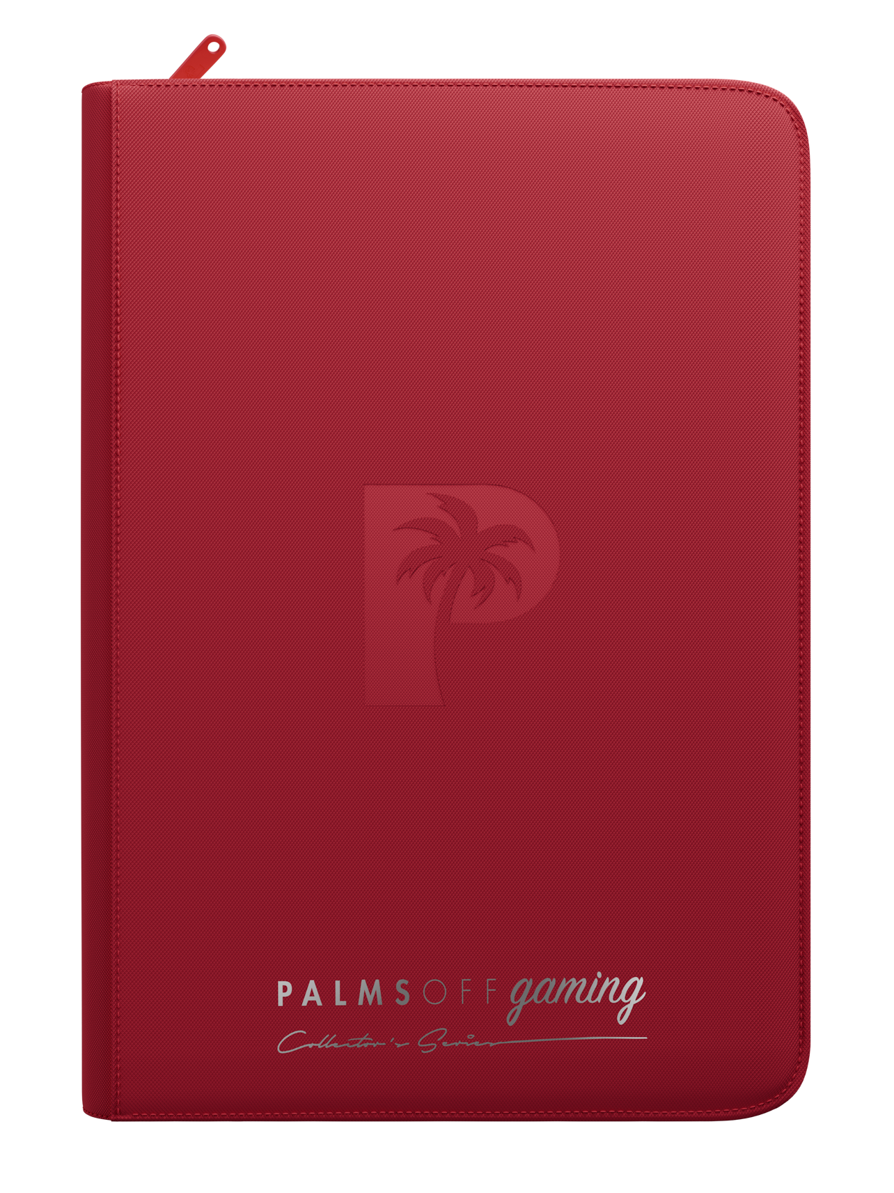 Palms Off Gaming Collector's Series 9-Pocket Top Loader Zip Binder — Red