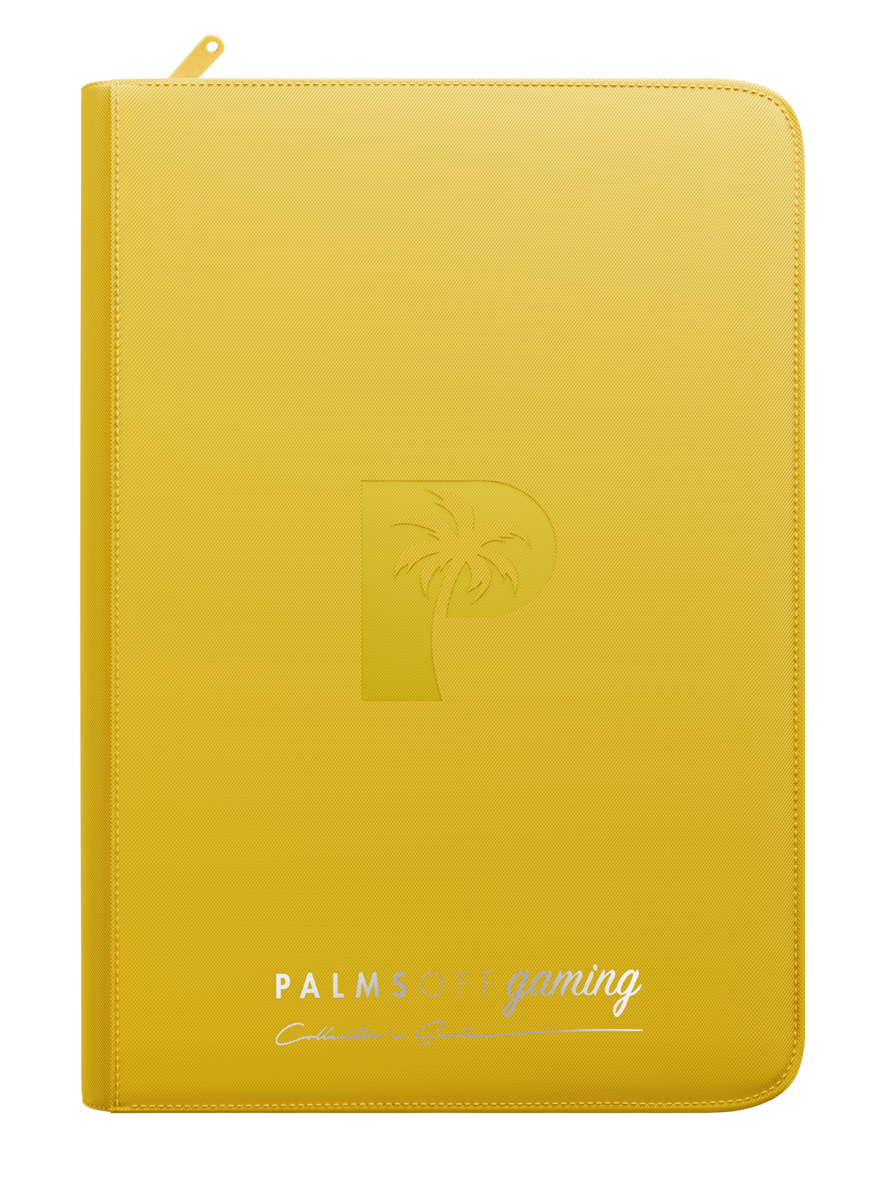 Palms Off Gaming Collector's Series 9-Pocket Top Loader Zip Binder — Yellow