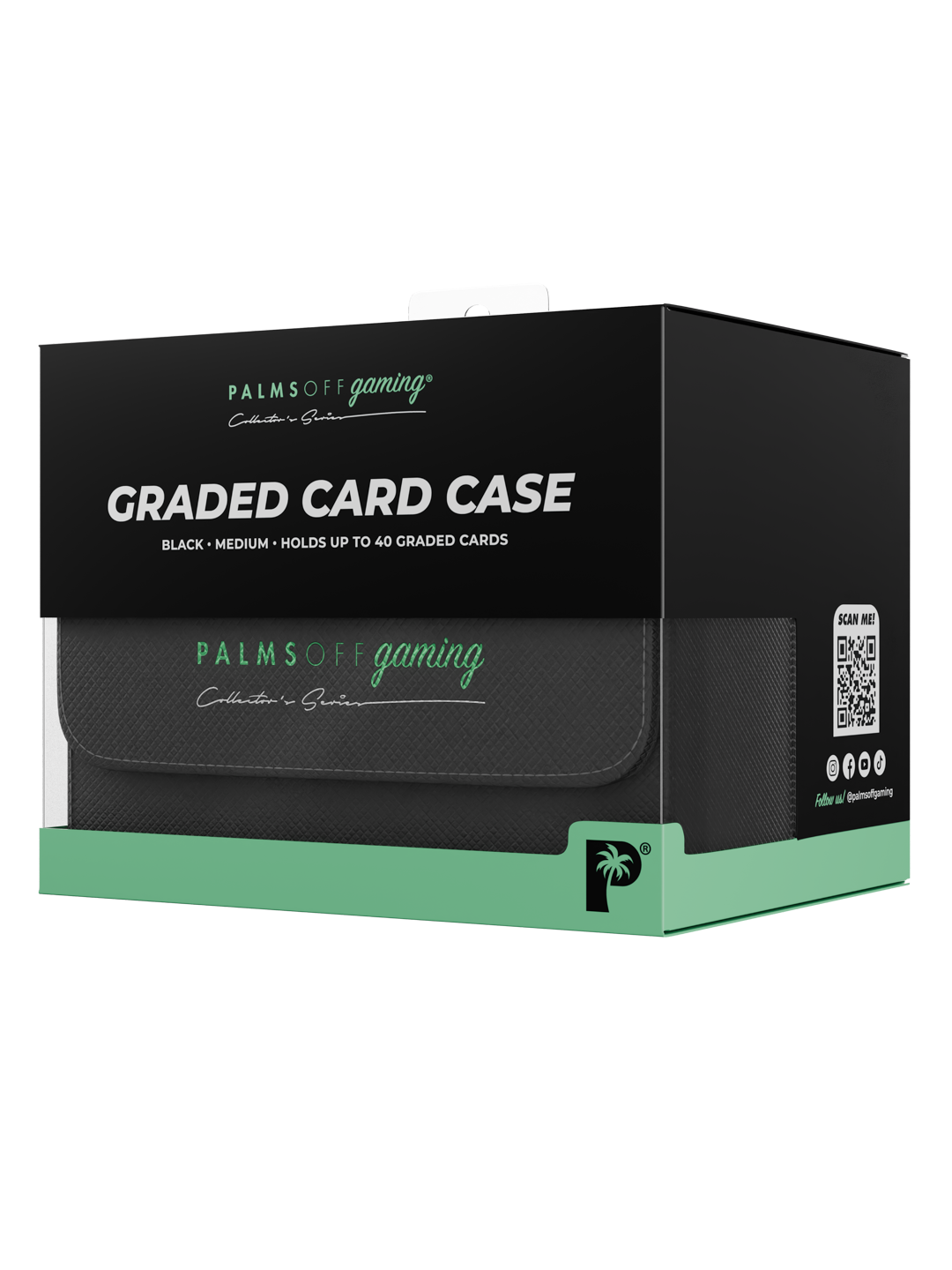 Palms Off Gaming Collector's Series Medium Graded Card Case in Black — pkg1