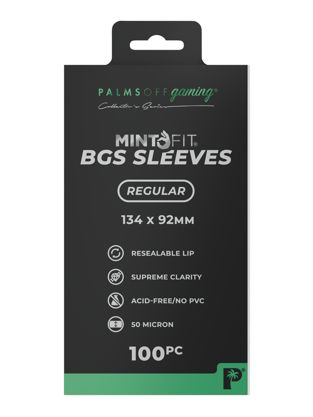 Palms Off Gaming Mint Fit BGS Slab Sleeves — Regular