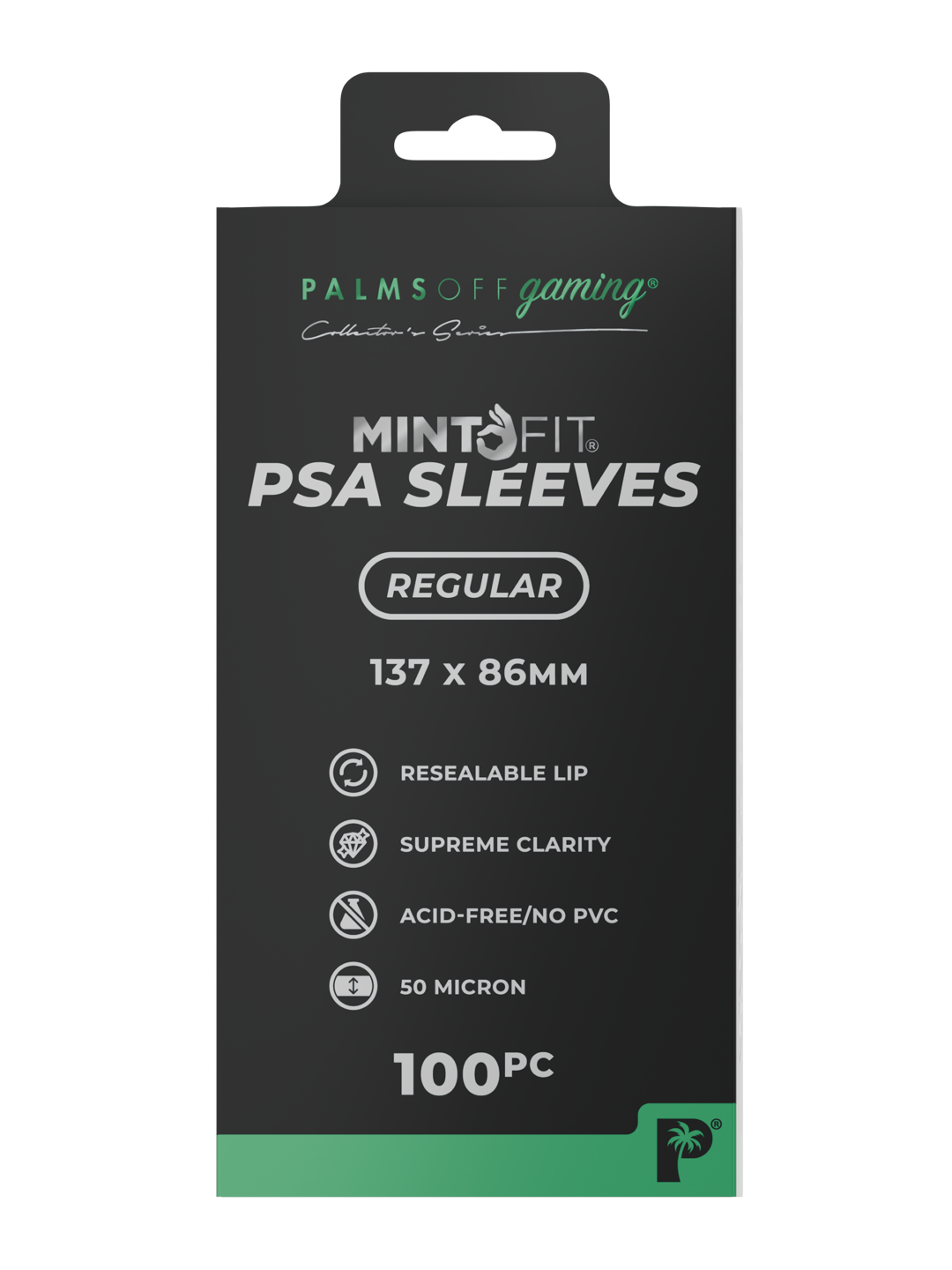 Palms Off Gaming Mint Fit PSA Slab Sleeves — Regular